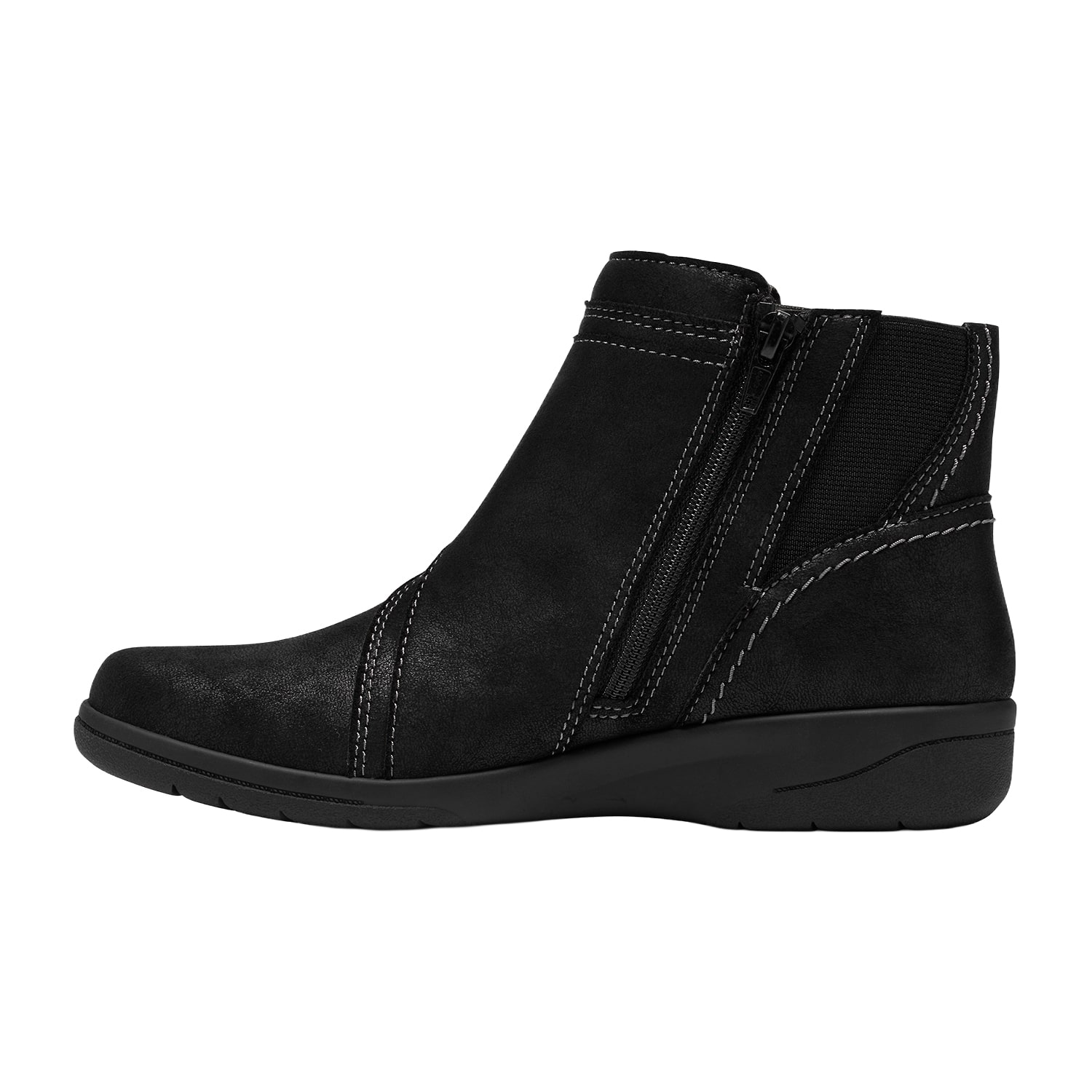 Clarks Womens Cheyn Piper Flat Heel Chelsea Boots