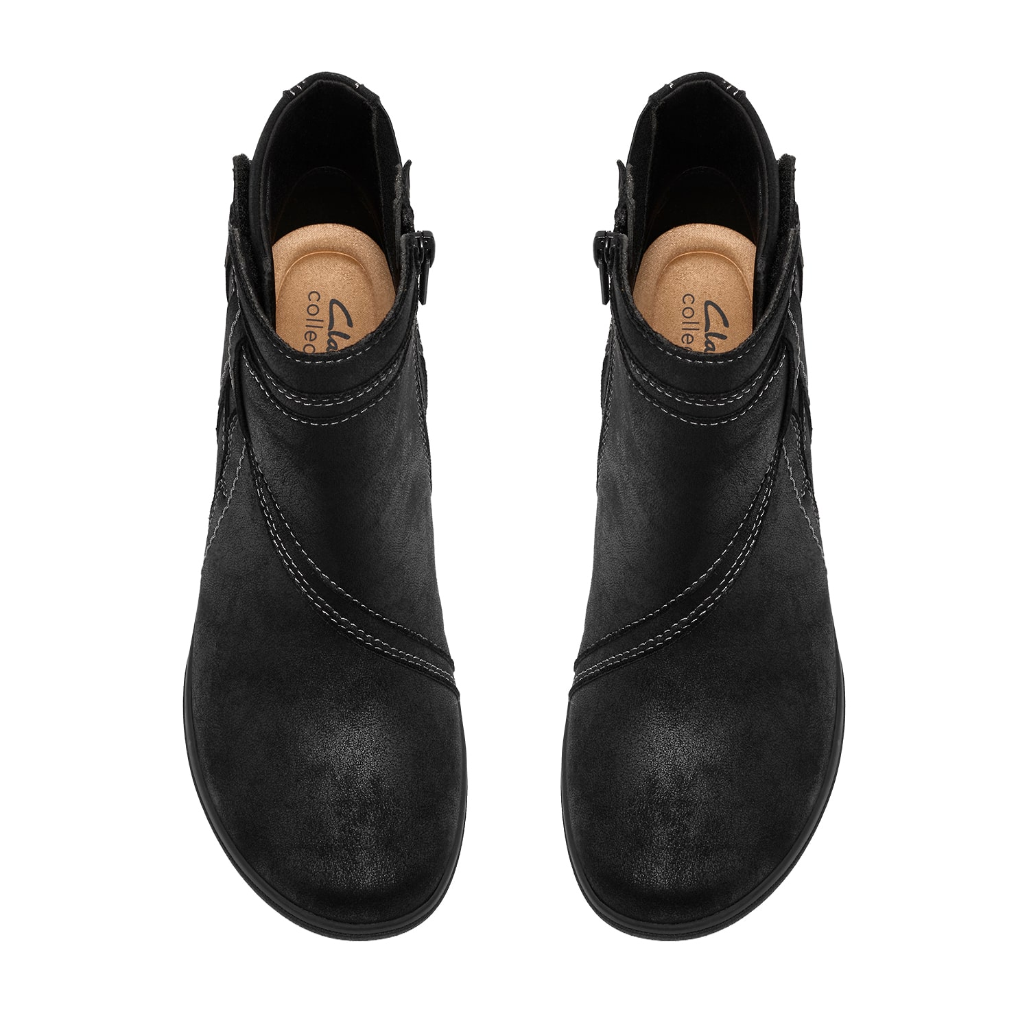 Clarks Womens Cheyn Piper Flat Heel Chelsea Boots