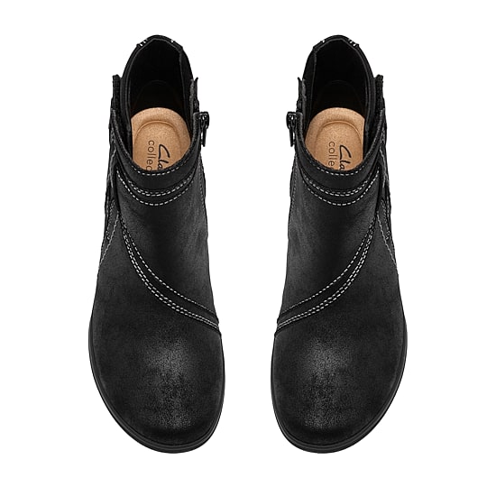 Clarks Womens Cheyn Piper Flat Heel Chelsea Boots