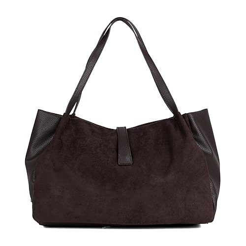Julia Buxton Hudson Tote Bag In Brown