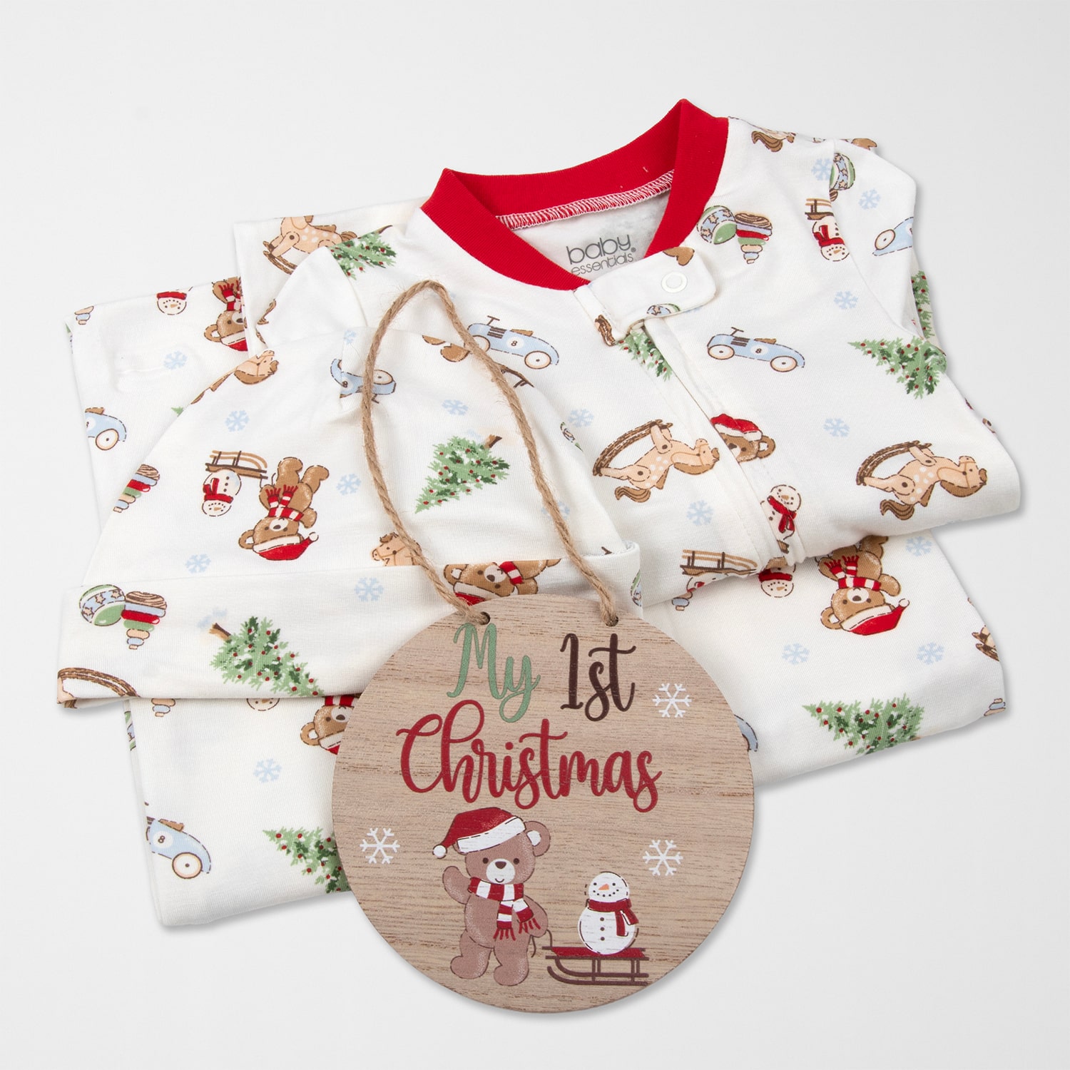 Baby Essentials First Christmas Boys 4-pc. Clothing Set