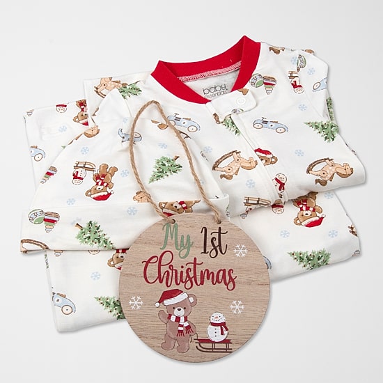 Baby Essentials First Christmas Baby Boys Knit 4-pc. Baby Clothing Set