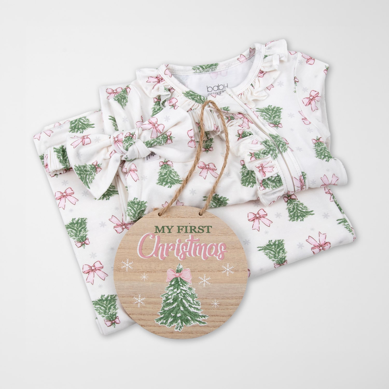 Baby Essentials First Christmas Girls 4-pc. Clothing Set