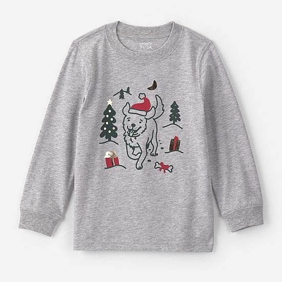 Carter's Toddler Boys Crew Neck Long Sleeve Regular Fit Graphic T-Shirt