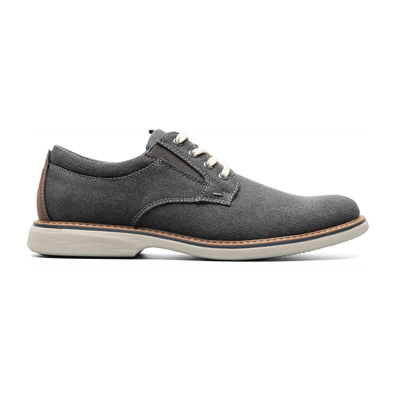 Nunn Bush Otto Canvas Plain Toe Oxford Mens Round Shoes Wide Width