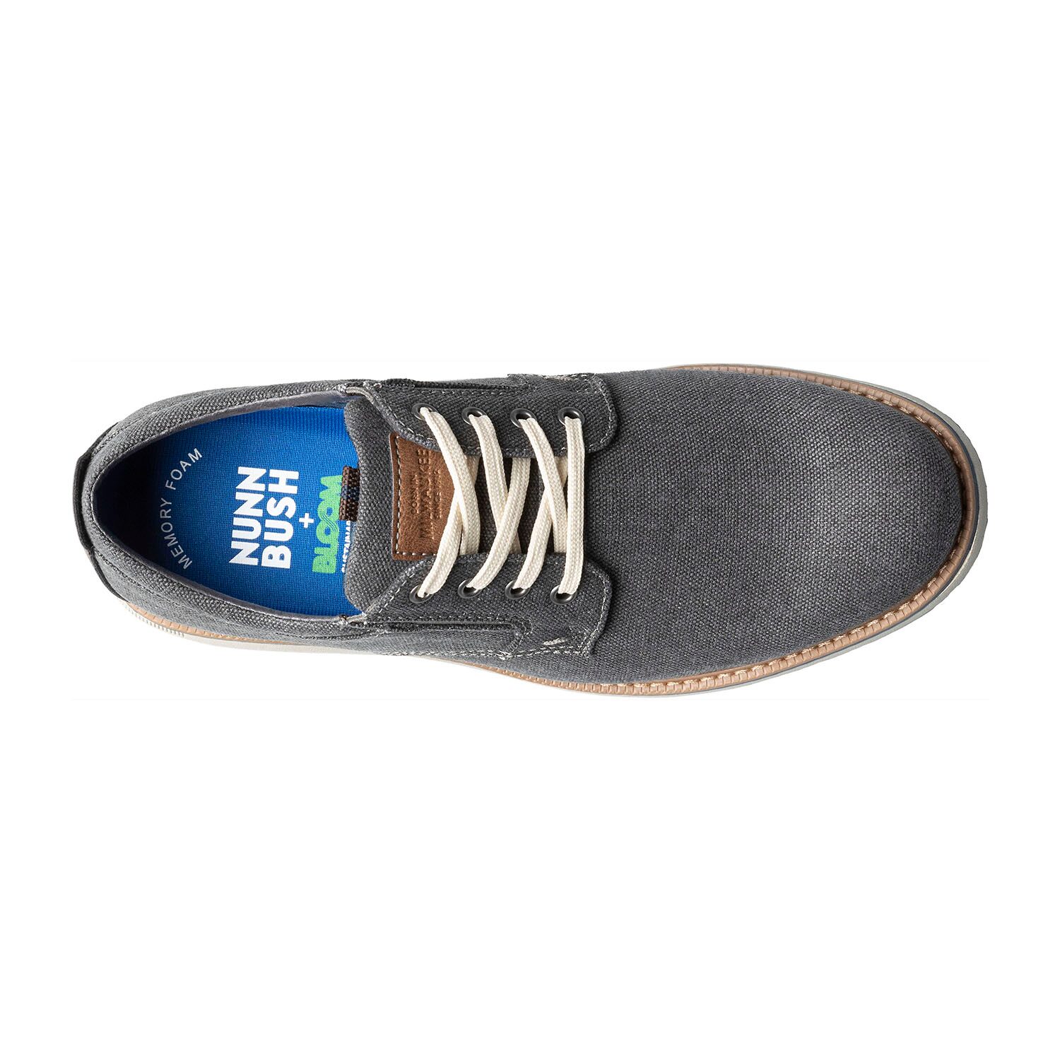 Nunn Bush Otto Canvas Plain Toe Oxford Mens Round Shoes Wide Width