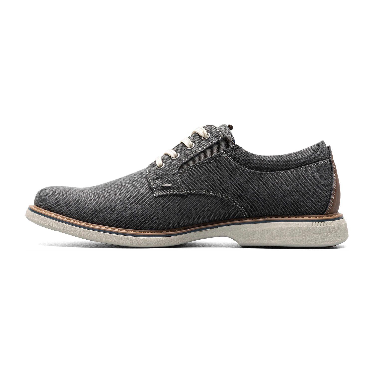 Nunn Bush Otto Canvas Plain Toe Oxford Mens Round Shoes Wide Width