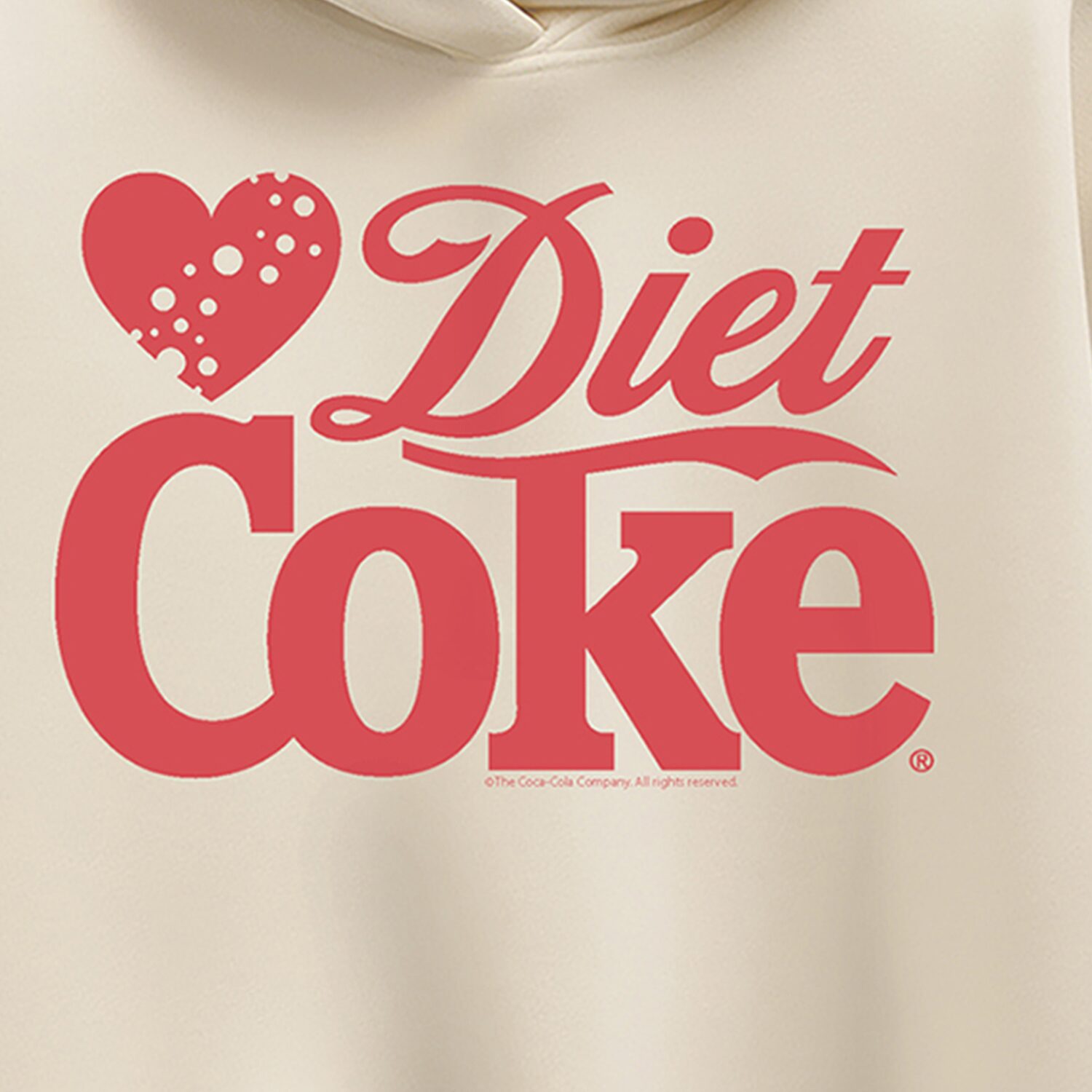 Diet Coke Heart Womens Long Sleeve Hoodie