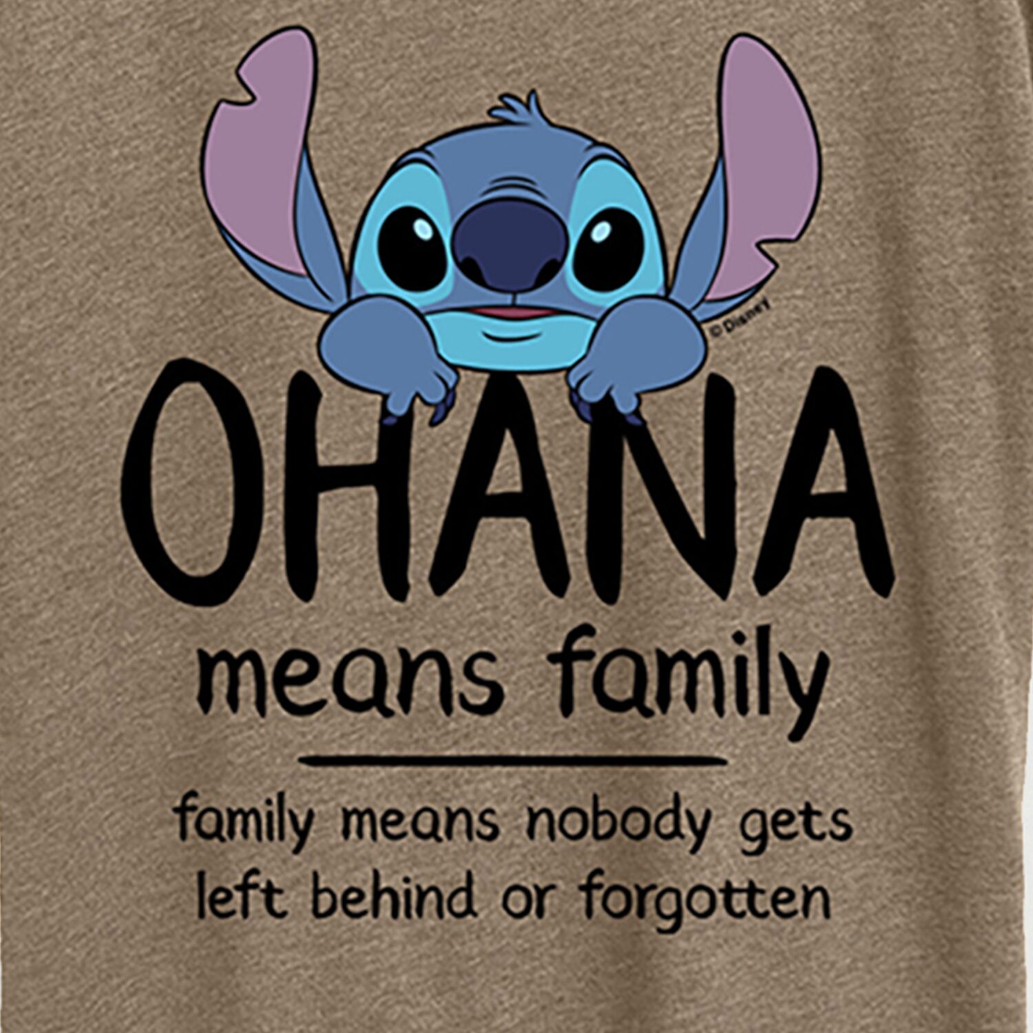 Ohana Womens Crew Neck Short Sleeve Regular Fit Graphic T-Shirt