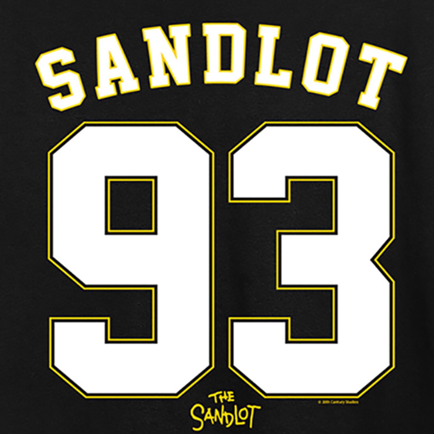 Sandlot Jersey Womens Crew Neck Short Sleeve Regular Fit Graphic T-Shirt