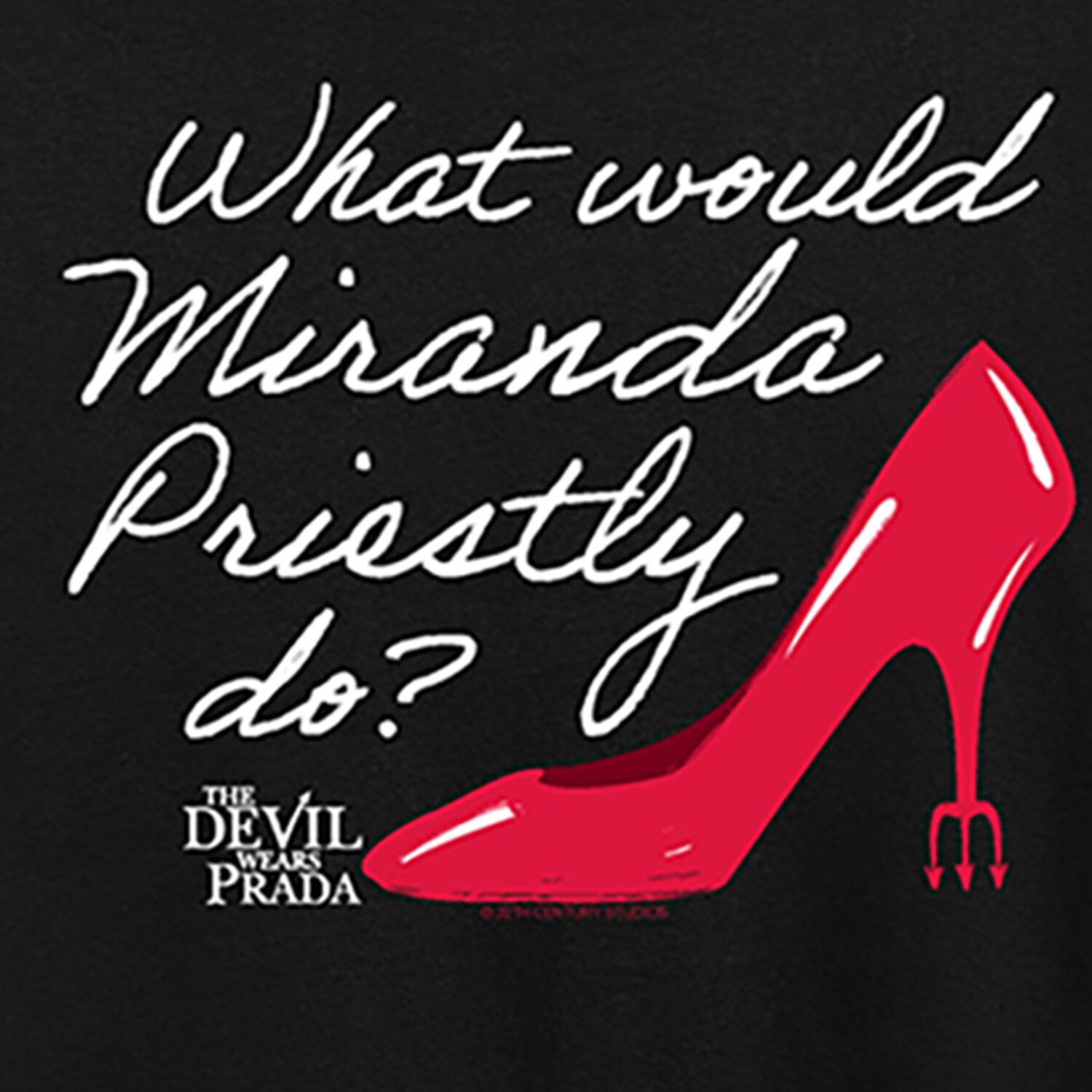 What Would Miranda Do Womens Crew Neck Short Sleeve Regular Fit Graphic T-Shirt