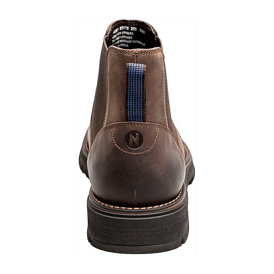 Nunn Bush Mens Briggs Plain Toe Flat Heel Chelsea Boots
