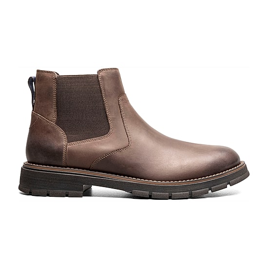 Nunn Bush Mens Briggs Plain Toe Flat Heel Chelsea Boots
