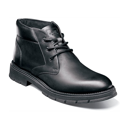 Nunn Bush Mens Briggs Plain Toe Flat Heel Chukka Boots
