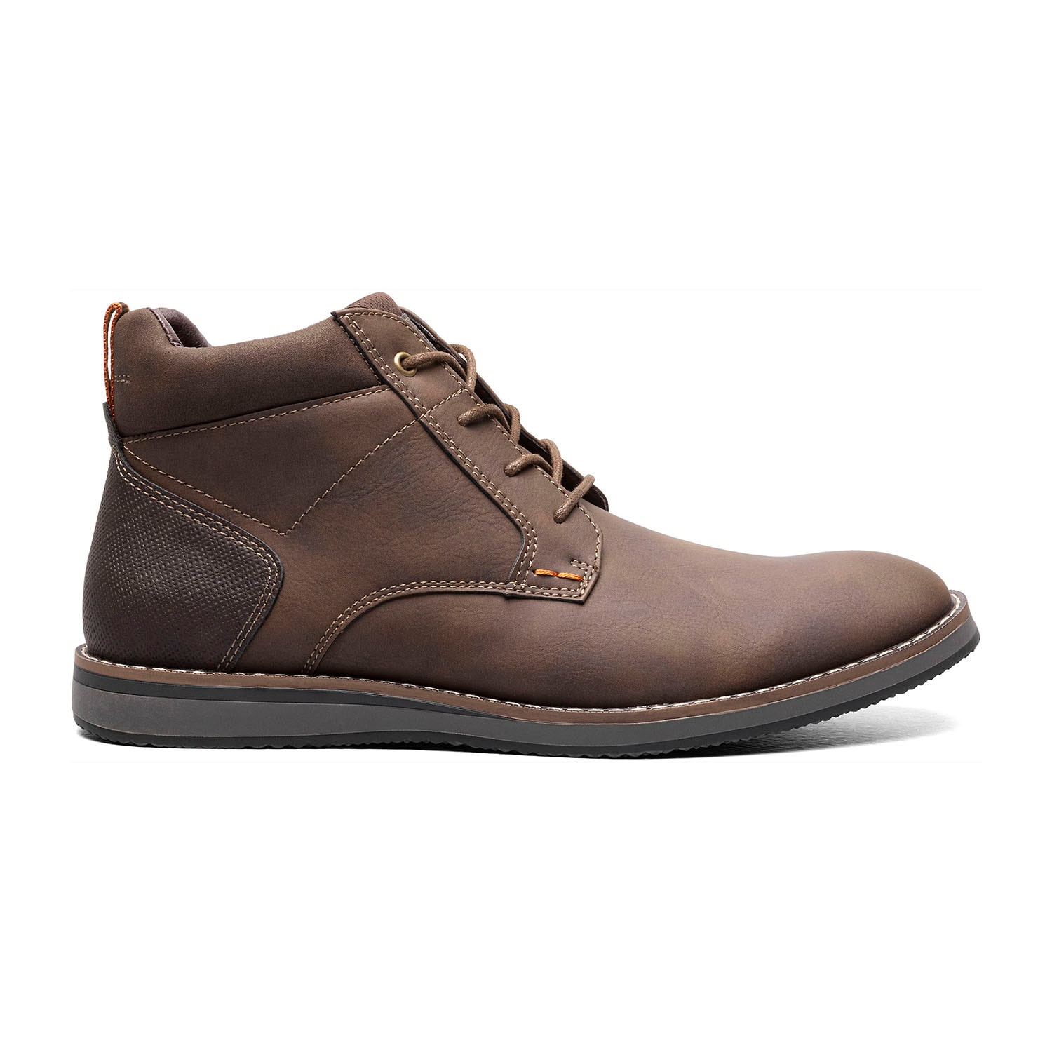 Nunn Bush Mens Circuit Plain Toe Flat Heel Chukka Boots Wide Width