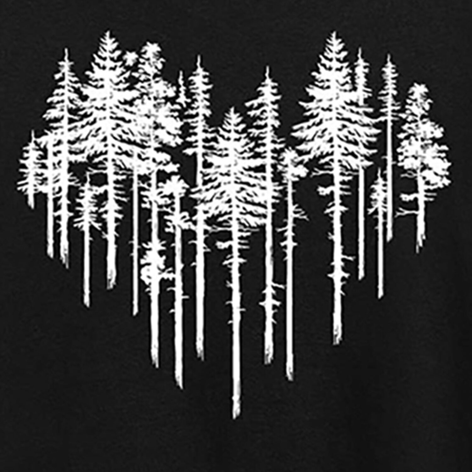 Heart Trees Womens Crew Neck Short Sleeve Regular Fit Graphic T-Shirt