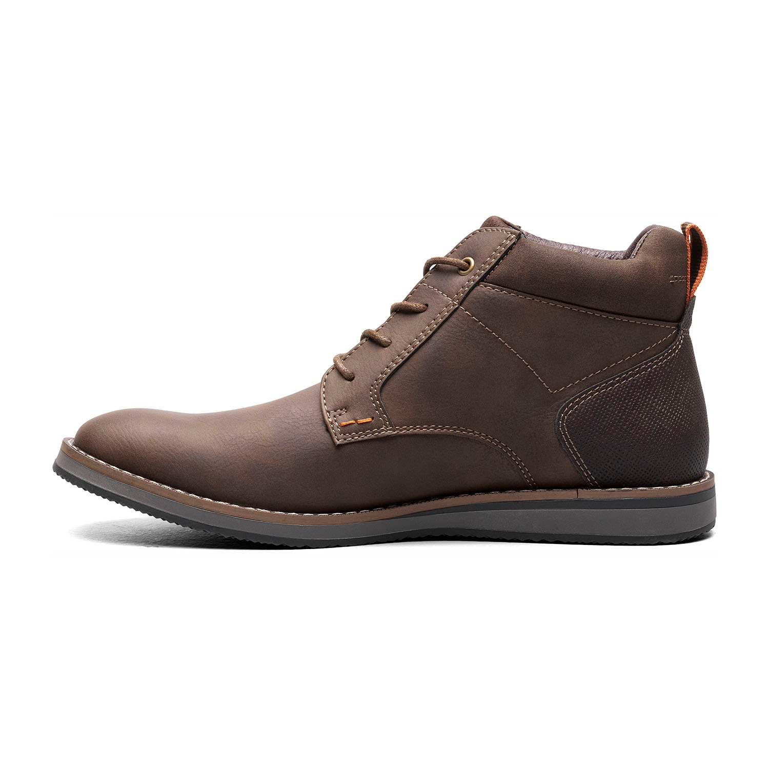 Nunn Bush Mens Circuit Plain Toe Flat Heel Chukka Boots Wide Width