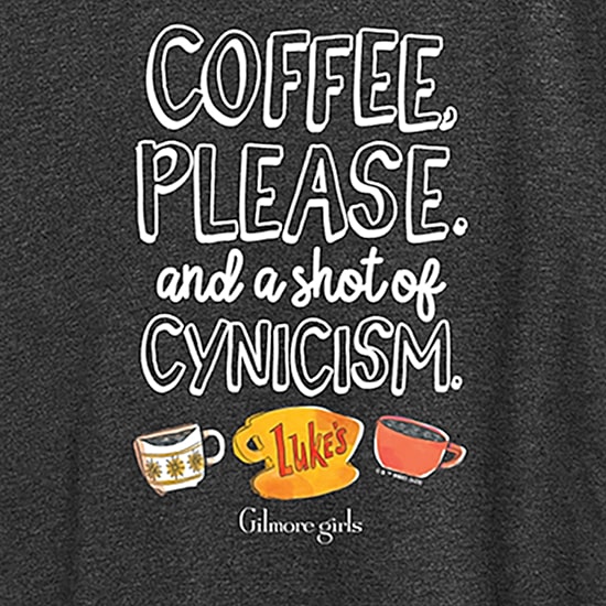 Coffee And Cynisism Womens Crew Neck Short Sleeve Regular Fit Graphic T-Shirt
