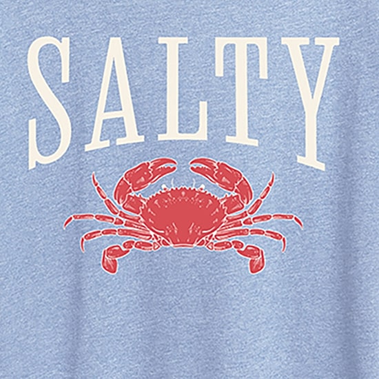 Salty Crab Womens Crew Neck Short Sleeve Regular Fit Graphic T-Shirt