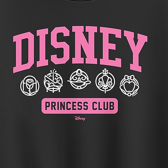Collegiate Womens Crew Neck Long Sleeve Princess Pullover Sweater