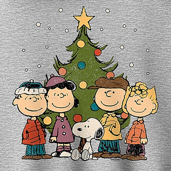Christmas Group Womens Long Sleeve Peanuts Hoodie