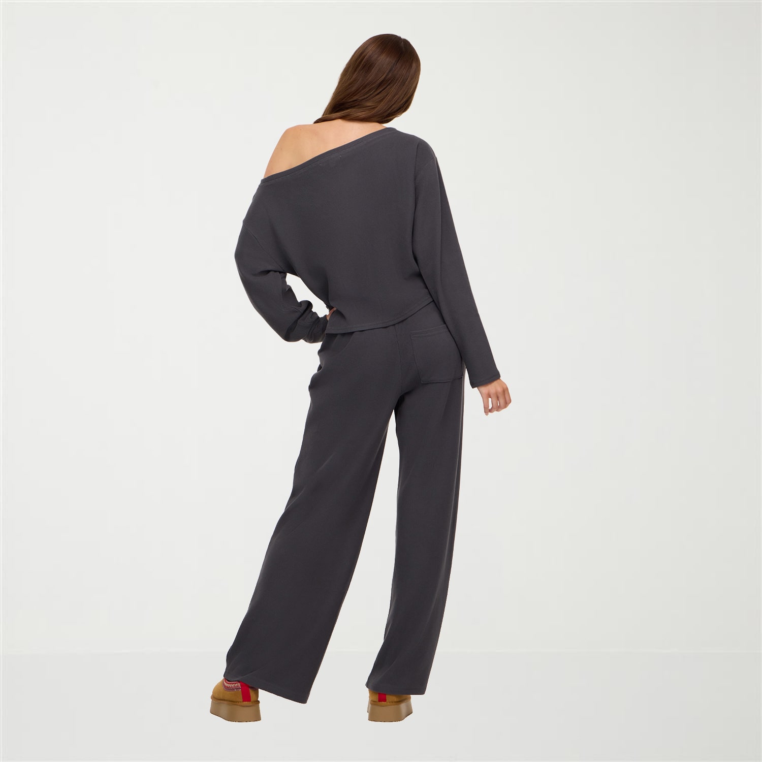 Forever 21 Womens Juniors Wide Leg High Rise Pull-On Pant