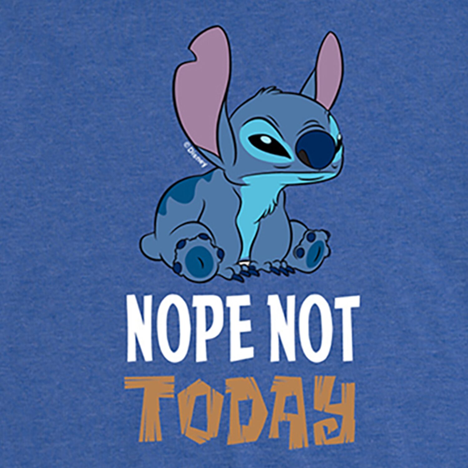 Nope Not Today Womens Crew Neck Short Sleeve Regular Fit Graphic T-Shirt