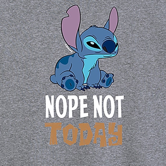 Nope Not Today Womens Crew Neck Short Sleeve Regular Fit Graphic T-Shirt