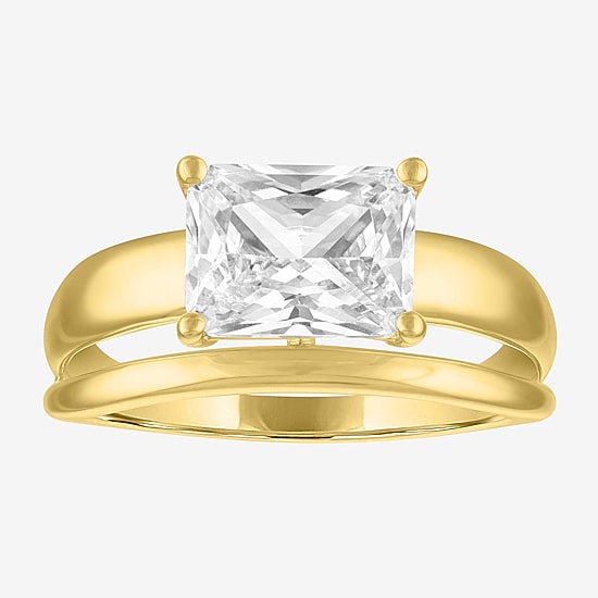 Diamond Addiction (E-F / Vs1-Vs2) Womens 2 CT. T.W. Lab Grown White Diamond 10K Gold Rectangular Cocktail Ring