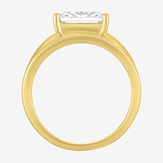 Diamond Addiction (E-F / Vs1-Vs2) Womens 2 CT. T.W. Lab Grown White Diamond 10K Gold Rectangular Cocktail Ring