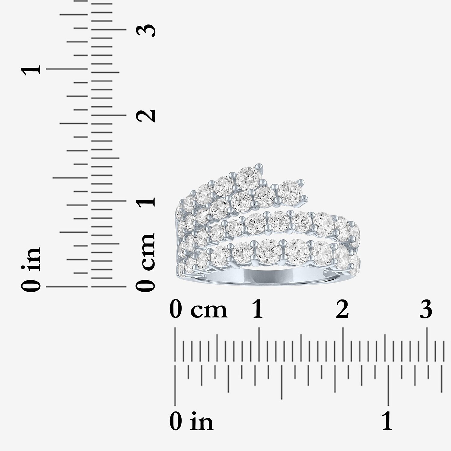 Diamond Addiction (G-H / Si2-I1) Womens 12.5mm 2 CT. T.W. Lab Grown White 10K Gold Band