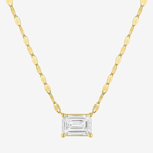 Diamond Addiction (G-H / Si2-I1) Womens 2 CT. T.W. Lab Grown White Diamond 10K Gold 18 Inch Pendant Necklace, One Size, Yellow
