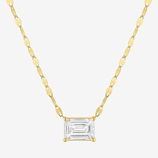 Diamond Addiction (G-H / Si2-I1) Womens 2 CT. T.W. Lab Grown White Diamond 10K Gold 18 Inch Pendant Necklace