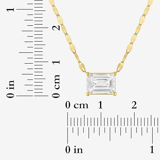 Diamond Addiction (G-H / Si2-I1) Womens 2 CT. T.W. Lab Grown White Diamond 10K Gold 18 Inch Pendant Necklace