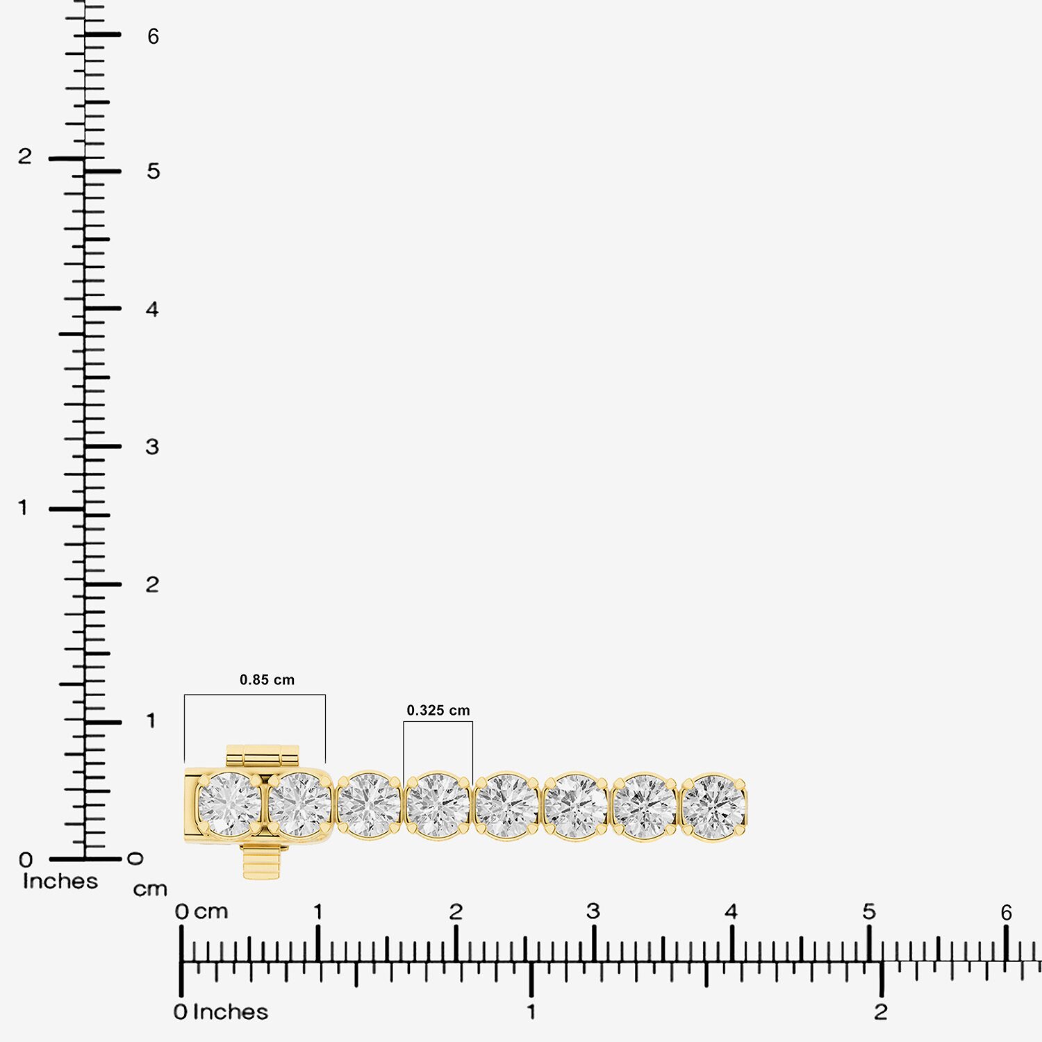 (F / Si1-Si2) Womens 7 Ct.T.W. Lab Grown White Diamond Sterling Silver Inch Tennis Bracelet