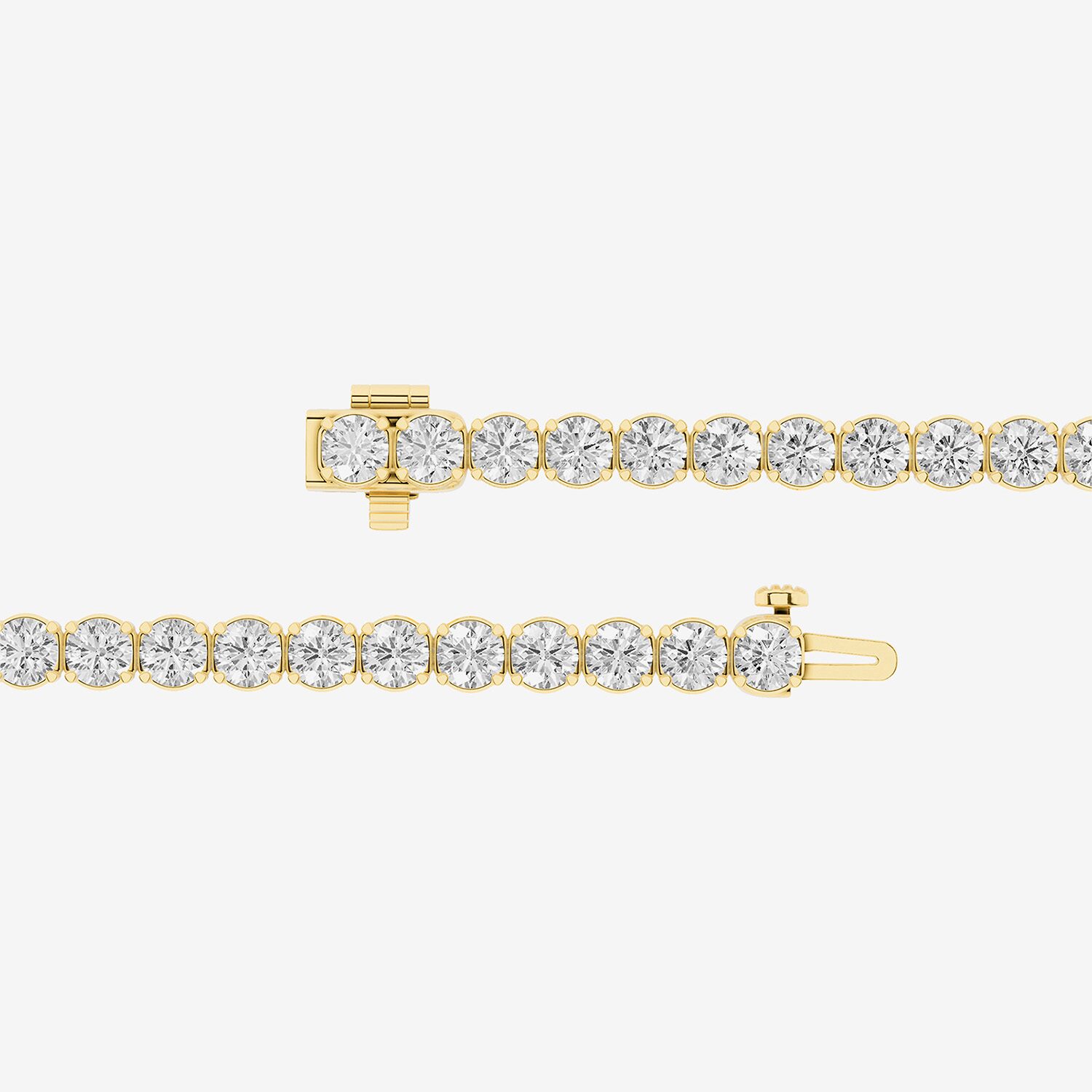 (F / Si1-Si2) Womens 7 Ct.T.W. Lab Grown White Diamond Sterling Silver Inch Tennis Bracelet