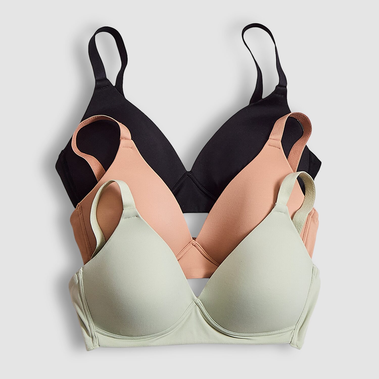 Arizona Body Cloud Kissed Wireless Triangle Plunge Pullover Bra