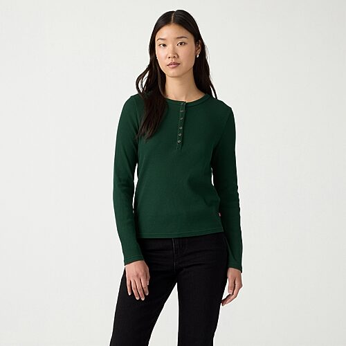 Levi 's Women's Rooney Waffle Shirt In Green