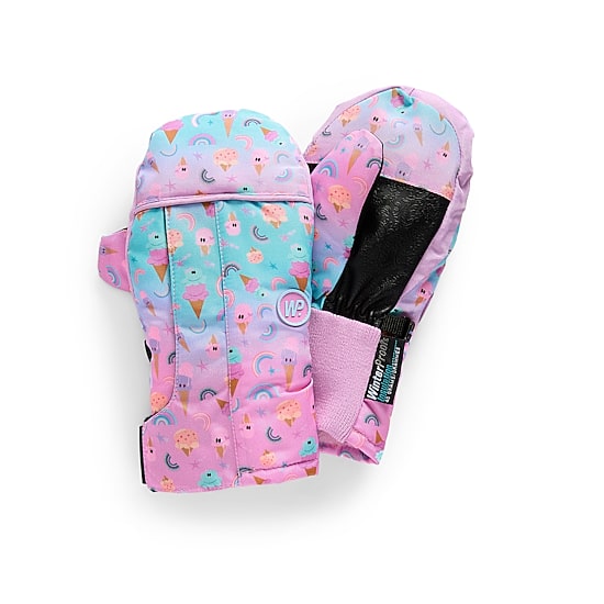 WinterProof Easy On Vertical Velcro Opening, Suregrip Palm Toddler Girls Mittens