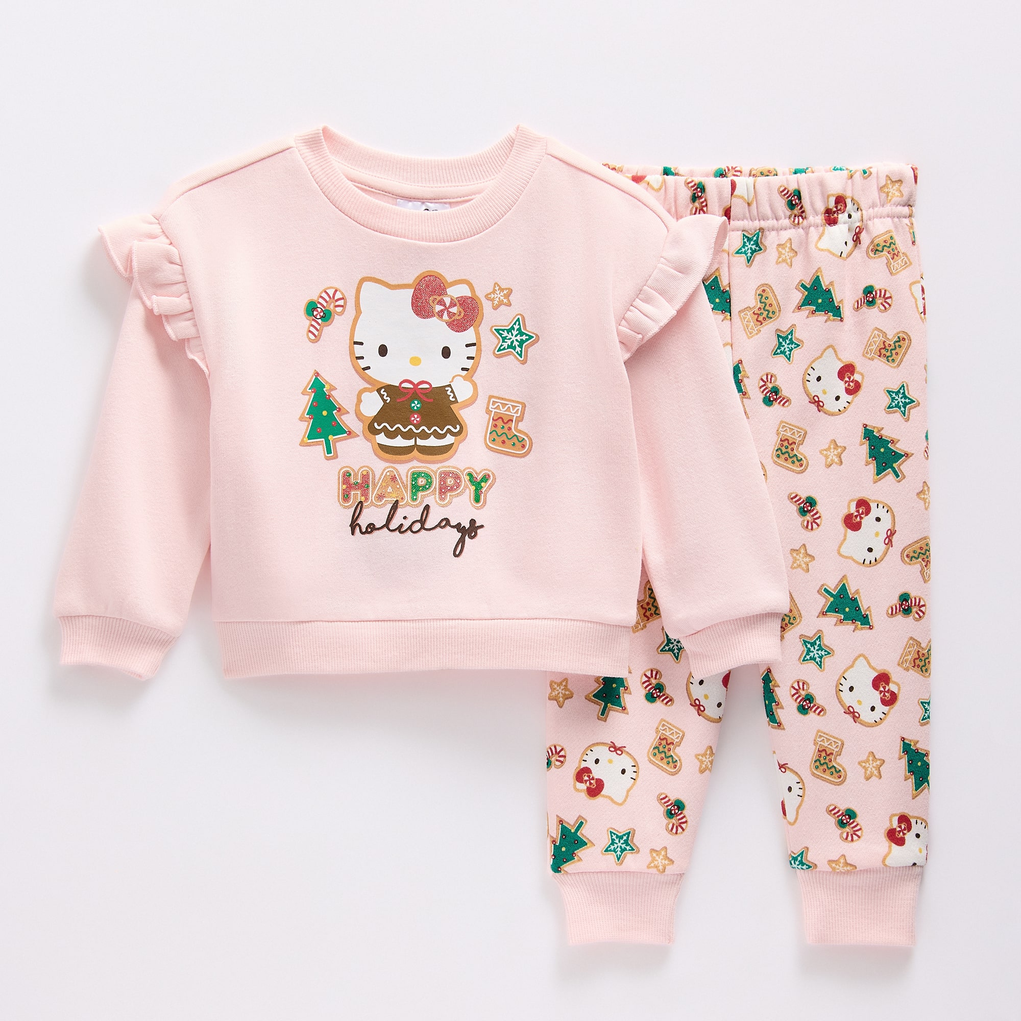 Baby Unisex Hello Kitty Knit 2-pc. Pant Set