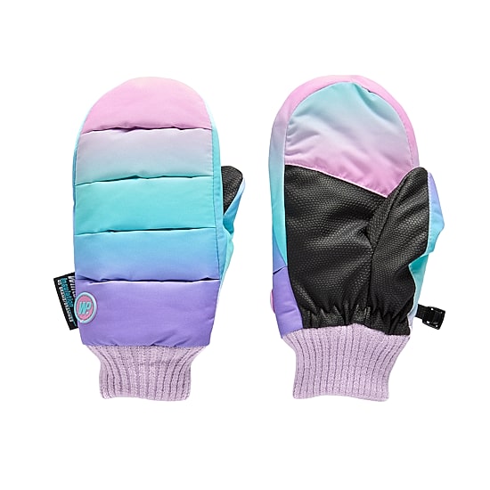 WinterProof Puffer Style Extra Filling For Warmth Toddler Girls Mittens