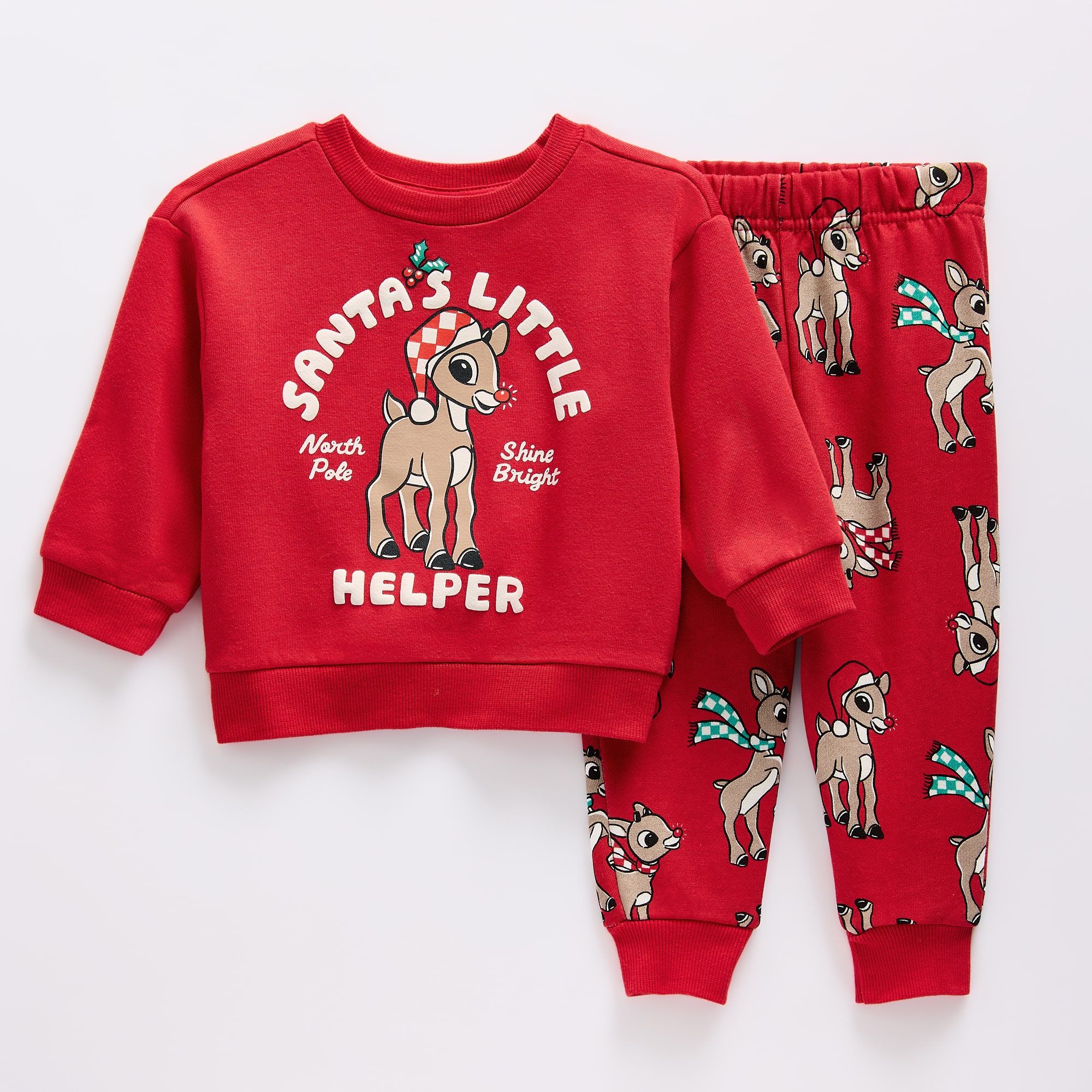 Baby Unisex Rudolph Knit 2-pc. Pant Set