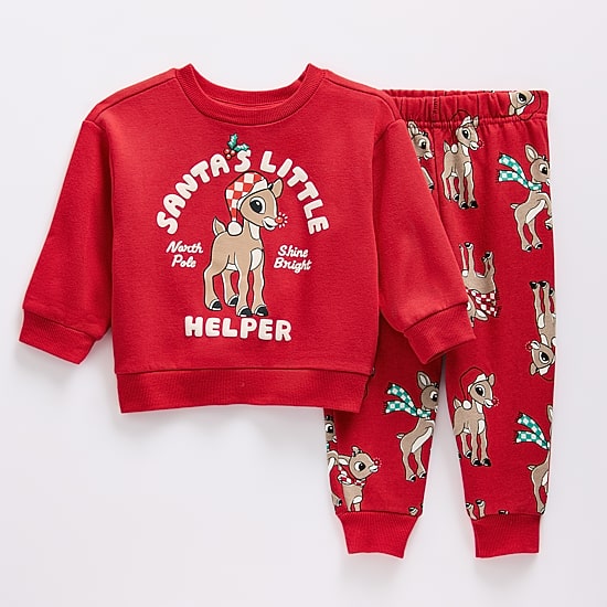 Baby Unisex Rudolph Knit 2-pc. Pant Set