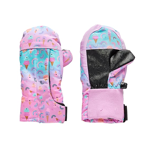 WinterProof Easy On Vertical Velcro Opening, Suregrip Palm Toddler Girls Mittens
