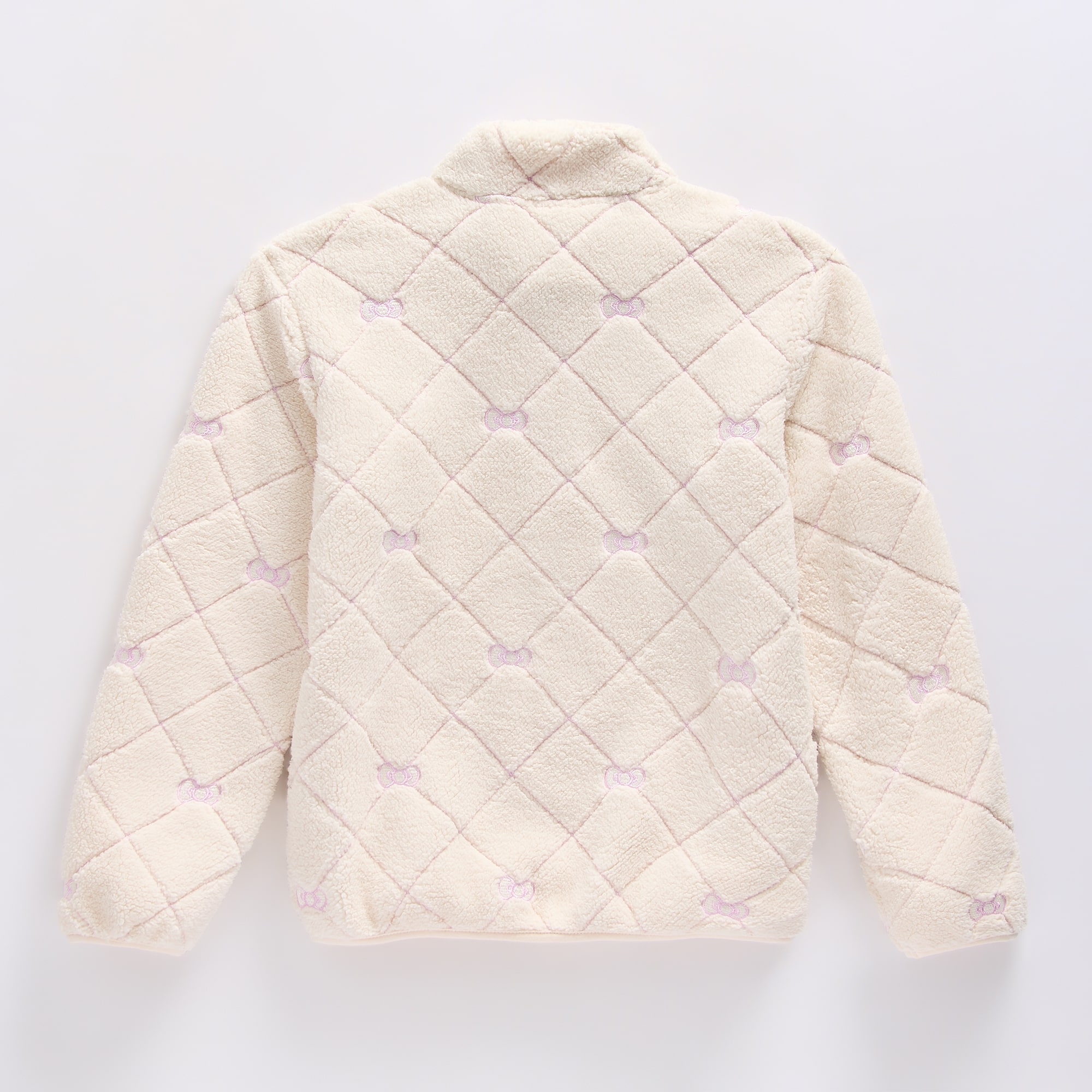 Little & Big Kid Girls Mock Neck Long Sleeve Hello Kitty Casual Quarter-Zip Pullover