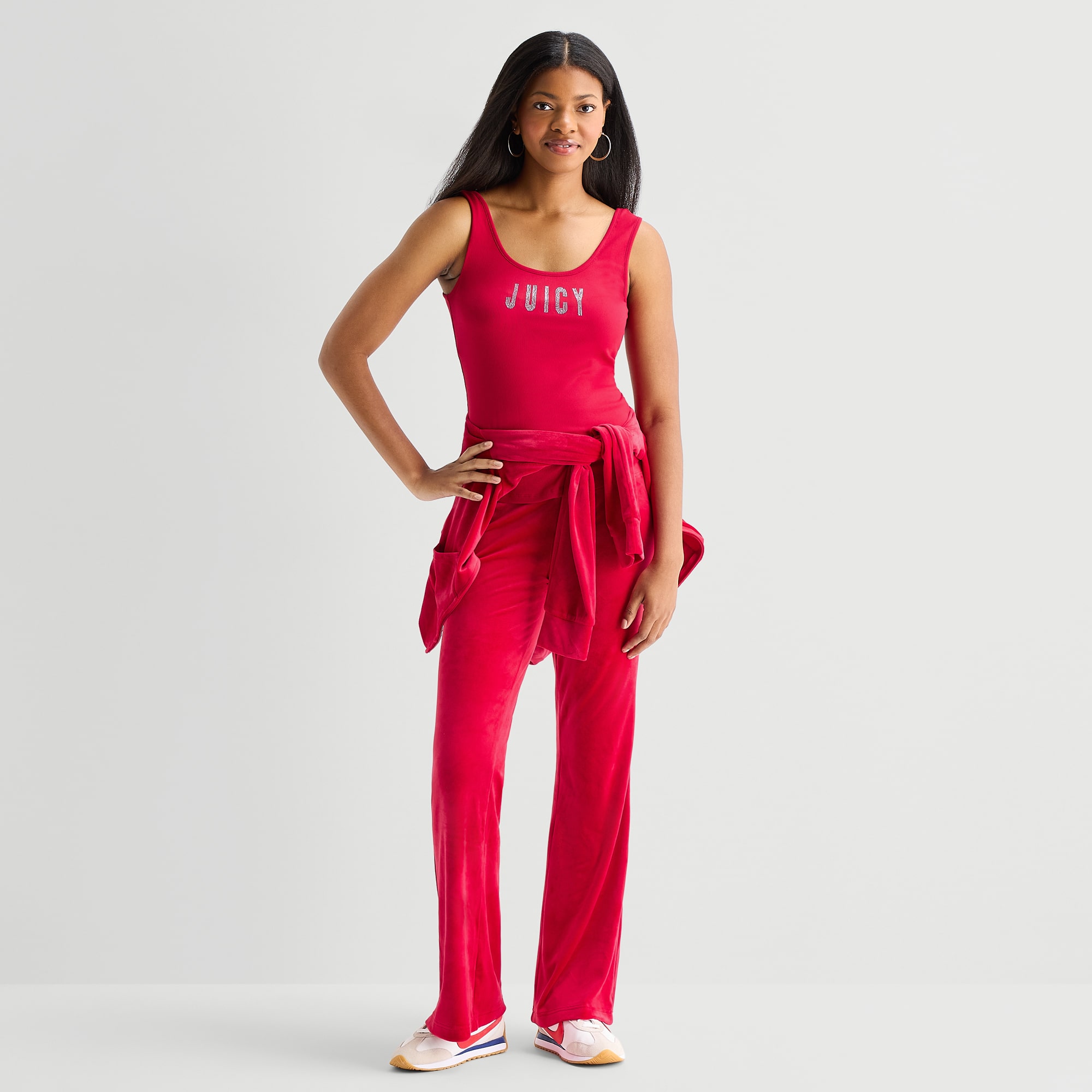 Juicy By Couture Womens U Neck Sleeveless Tank Top