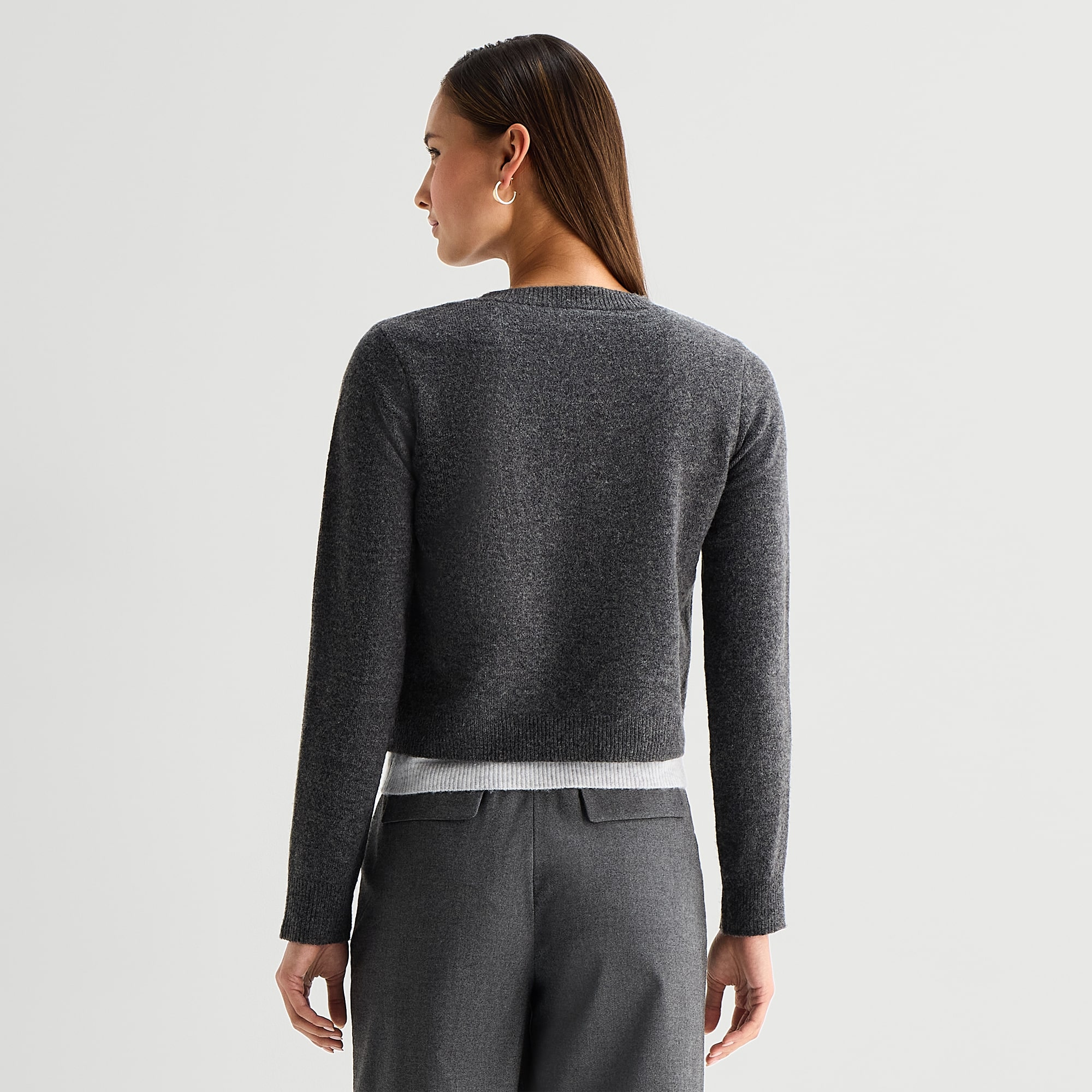 Worthington Womens 2-in-1 Layered Knit Cardigan