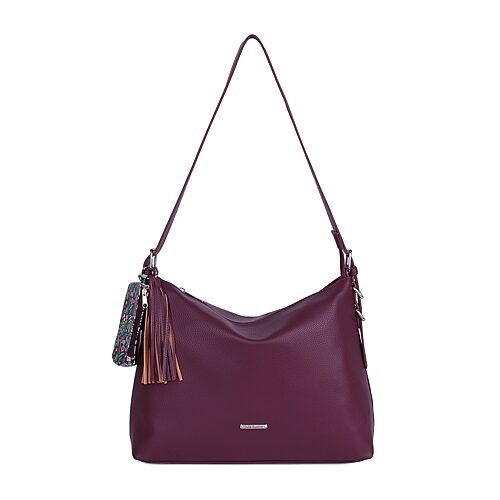 Julia Buxton Juliet Shoulder Bag In Red