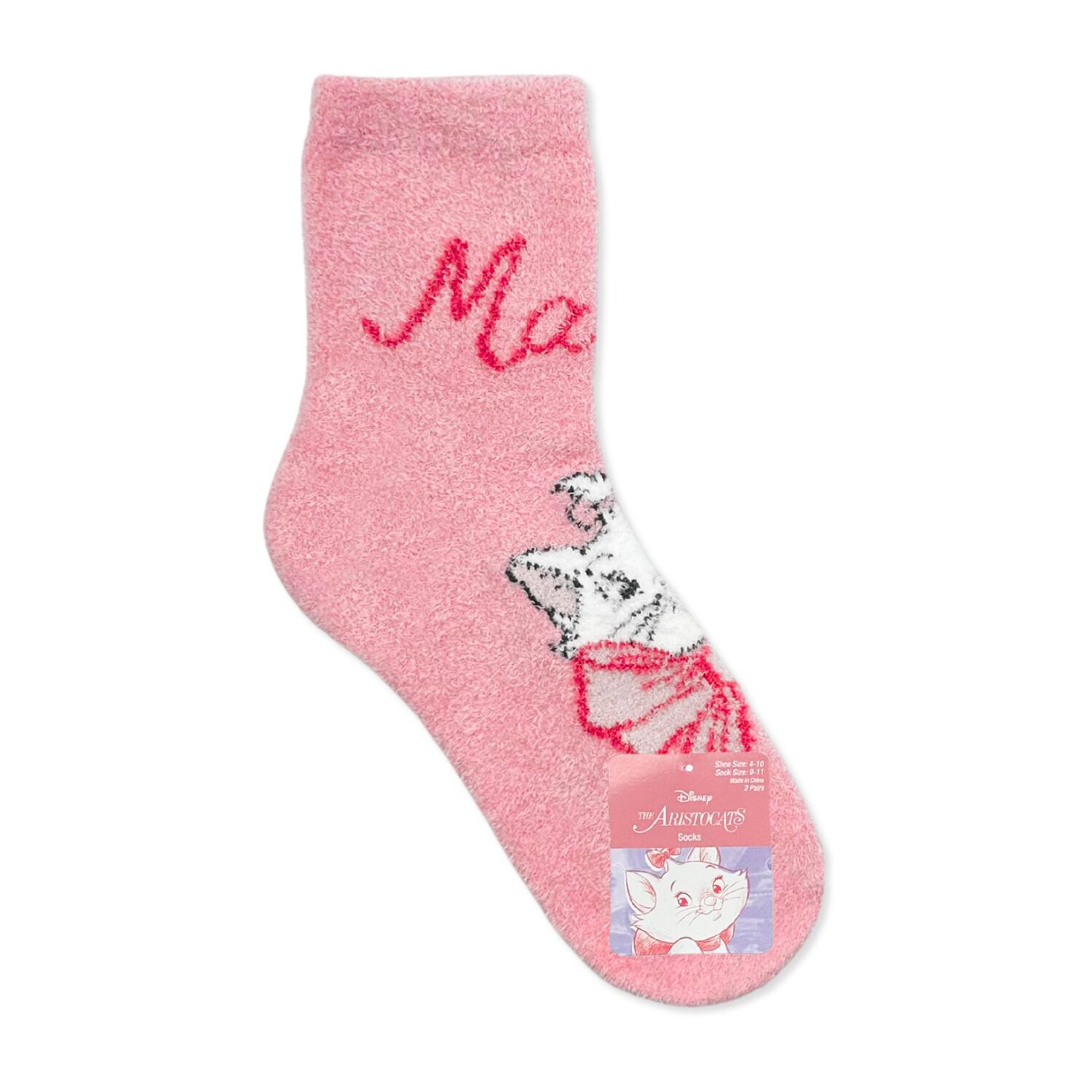 Womens 2 Pair The Aristocats Crew Socks