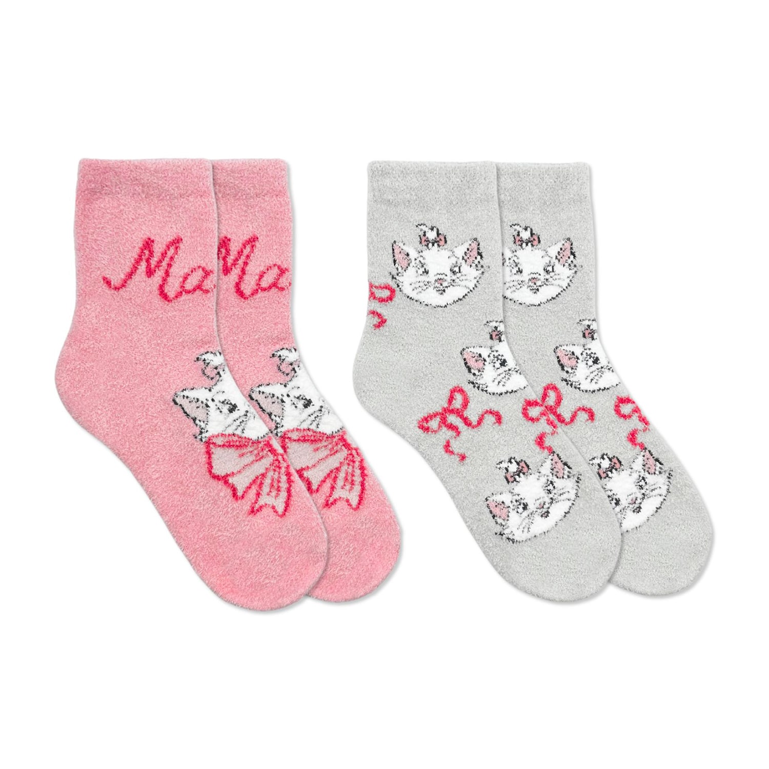 Womens 2 Pair The Aristocats Crew Socks